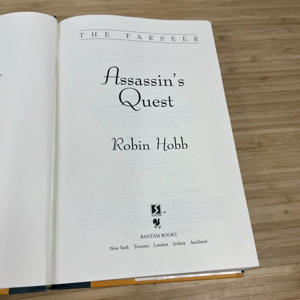 Robin Hobb Lot 2 1st Edition 1st Print Assassin's Quest Ship of Magic Hardcover
